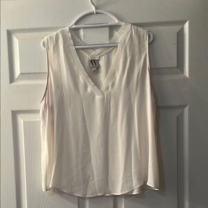 Worthington Cream Sleeveless Blouse